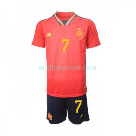 Maillot de Foot Espagne Alvaro Morata 7 Domicile Coupe du monde 2022 - Enfant Maillot de Foot Espagne Alvaro Morata 7 Domicile Coupe du monde 2022 - Enfant